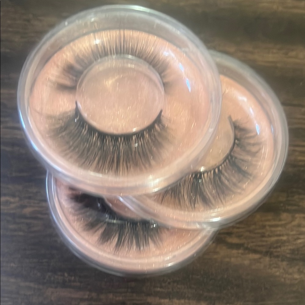 3 pairs of Dramatic Black False Eyelashes 3 pairs for $12